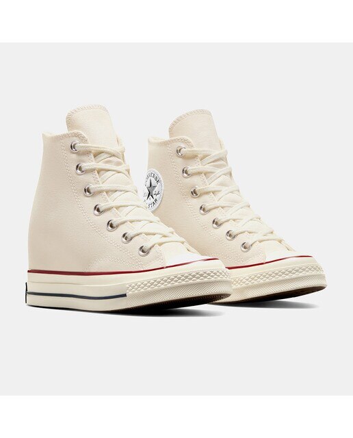 Sapatilhas Casual de Mulher Chuck 70 Wedge Branco-marfim-3