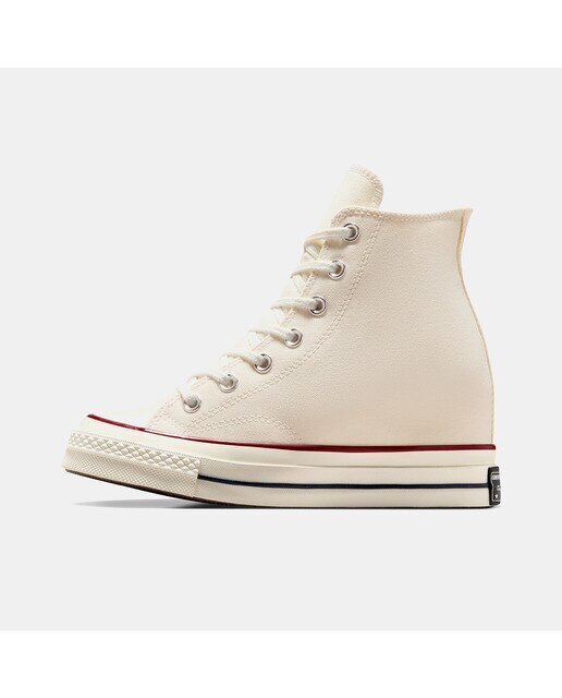 Sapatilhas Casual de Mulher Chuck 70 Wedge Branco-marfim-4