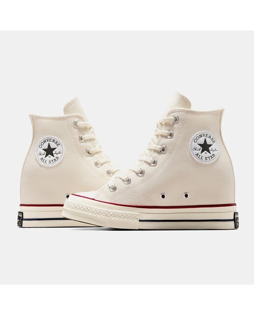 Sapatilhas Casual de Mulher Chuck 70 Wedge Branco-marfim-5