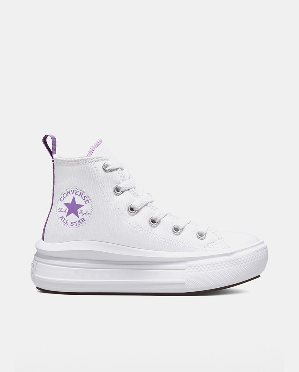 Sapatilhas Casual de Criança Chuck Taylor All Star Move Branco-1