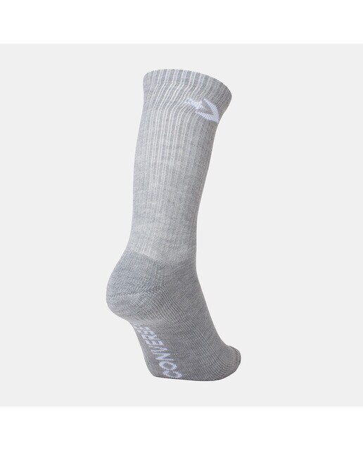 Pack 3 pares de calcetines altos unisex Classic Star Chevron Crew Converse Gris Gris-2