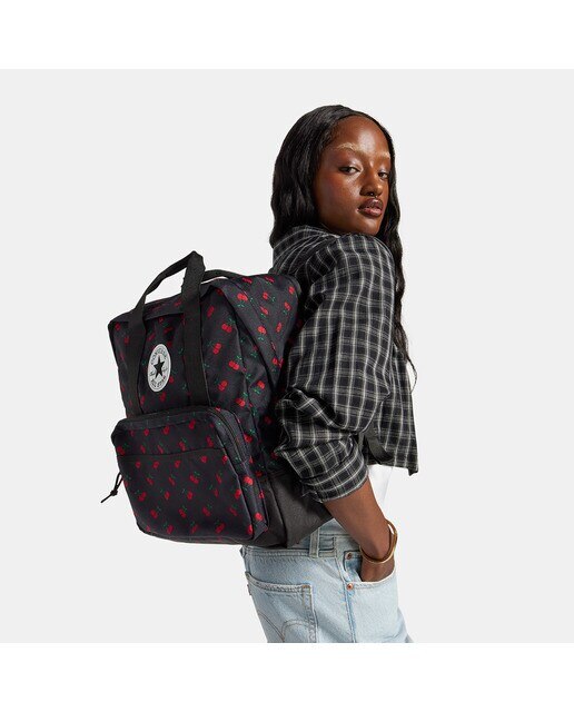 Mochila Small Square Backpack Preto / Vermelho-2
