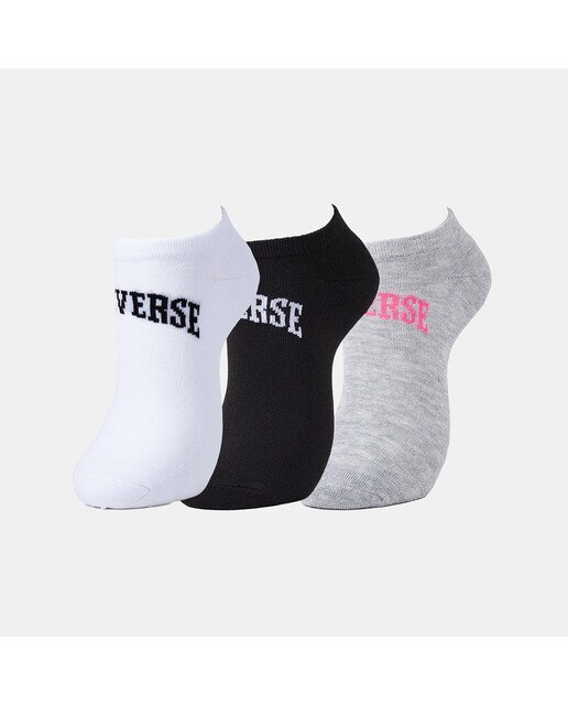 Pack de 3 Pares de Meias Unissexo Varsity No show Half Cushion Preto-1