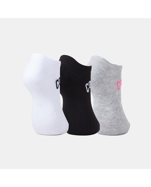 Pack de 3 Pares de Meias Unissexo Varsity No show Half Cushion Preto-2