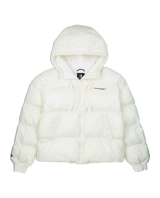 Sobretudo de Mulher Synthetic Short Puffer Branco-1