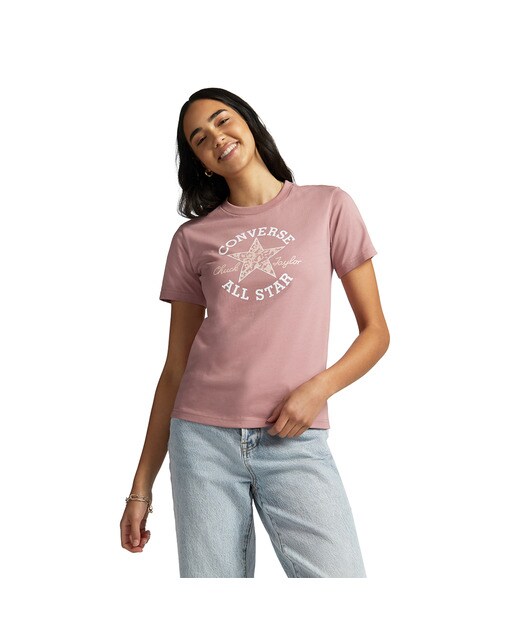T-shirt de Mulher Chuck Patch Infill Rosa-1