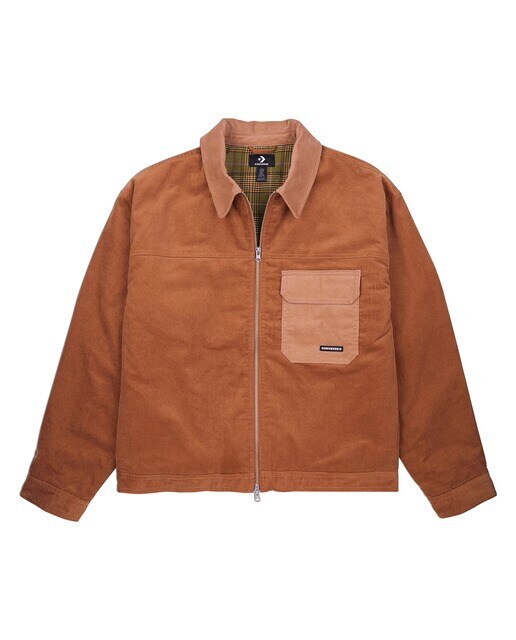 Casaco de Homem Seasonal Cord Padded Jacket Castanho-1