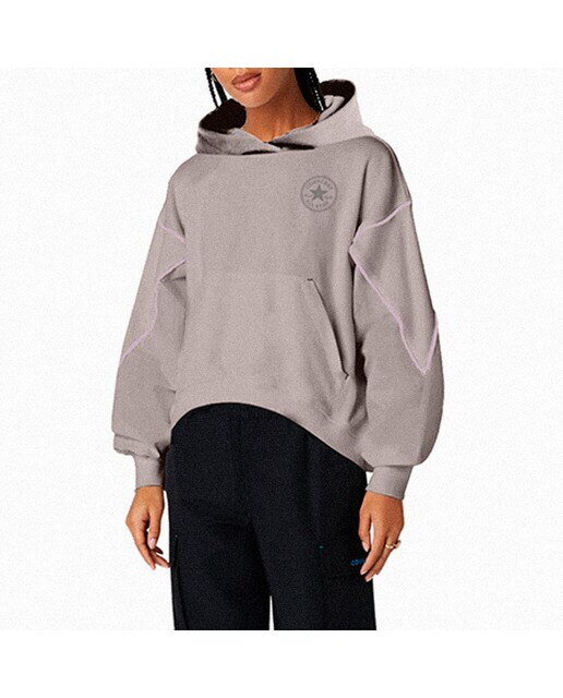 Sweatshirt de Mulher Chuck Taylor Hoodie Cinzento-1