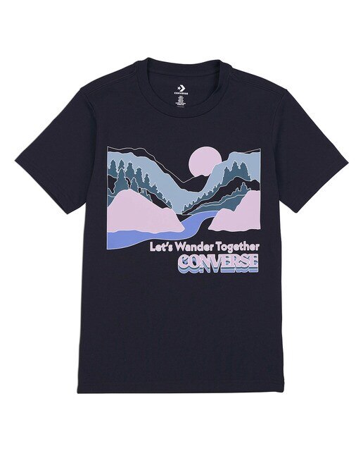 T-shirt de Mulher Outdoors Art Tee Preto-1