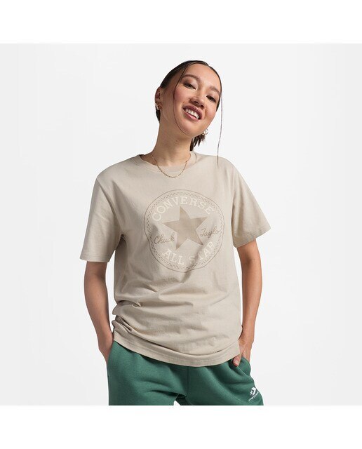 T-shirt Unissexo Go-To All Star Patch Logo Standard Fit Bege-5