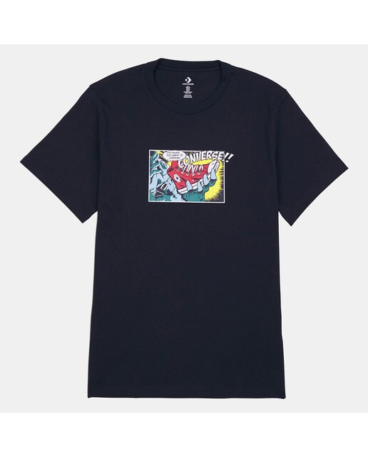 T-shirt de Homem Comic Short Sleeve Preto-1
