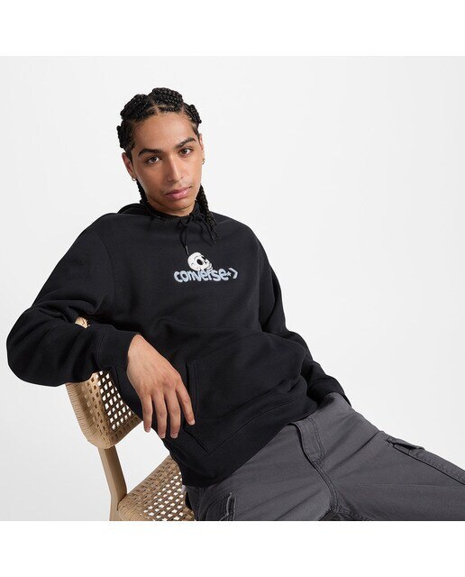 Sweatshirt de Homem Skull Preto-3