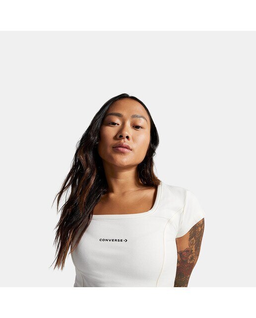 T-shirt de Mulher Corset Branco-3