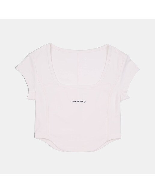 T-shirt de Mulher Corset Branco-8