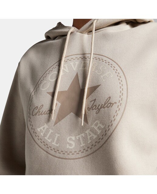 Sweatshirt Unissexo Go-To All Star Patch Standard-Fit Bege-4