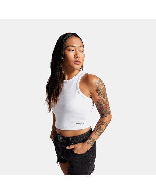 Imagem 0 de Top Casual de Mulher High Neck Knit Tank Top
