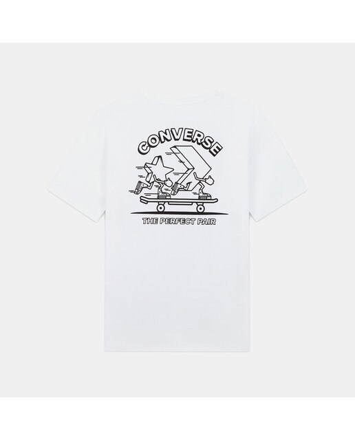 T-shirt Casual de Homem Skateboarding Star Chevron T-Shirt Preto-2
