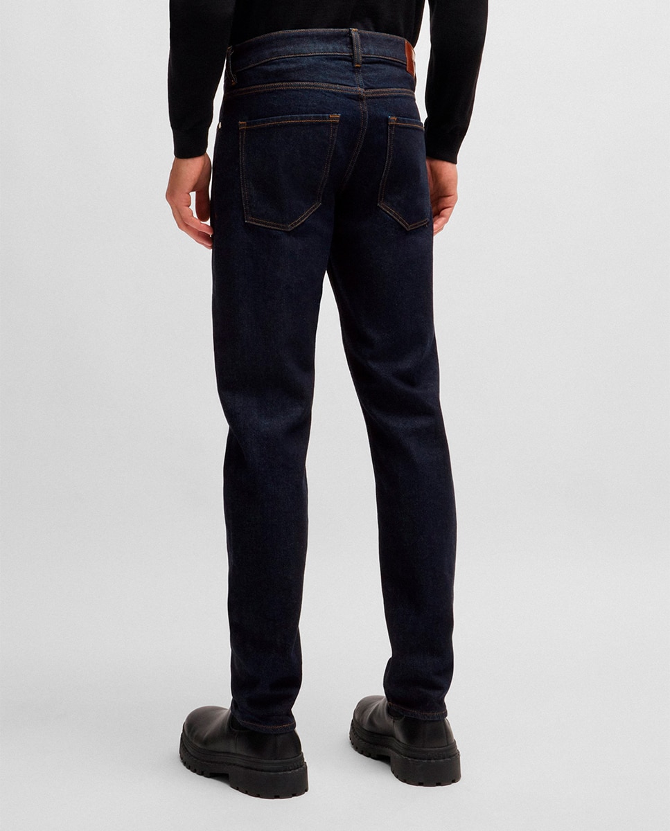 Jeans Delaware Slim Fit de Ganga Elástica Azul-marinho-3