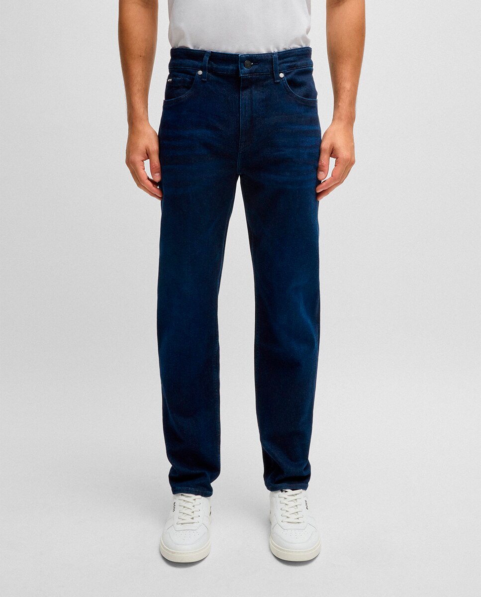 Jeans Maine Straight Fit de Ganga Super Suave Azul-marinho-2