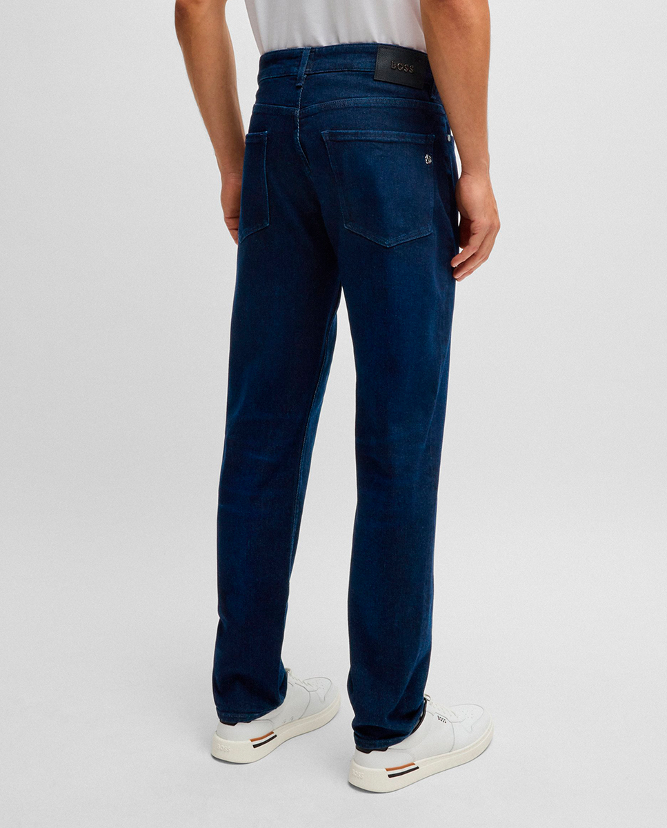 Jeans Maine Straight Fit de Ganga Super Suave Azul-marinho-3