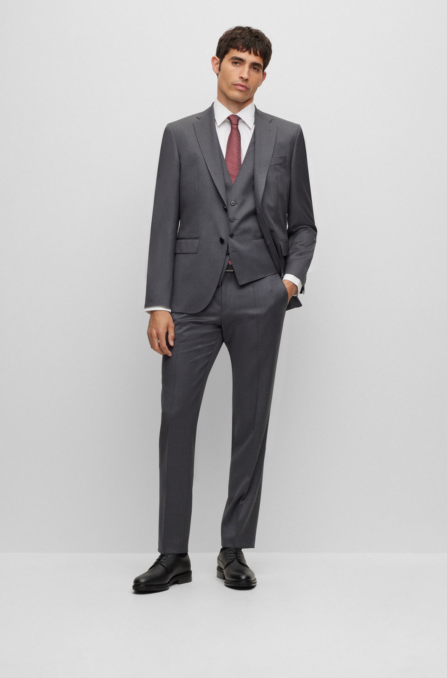Camisa Regular Fit Fácil de Engomar em Popelina de Algodão Branco-6