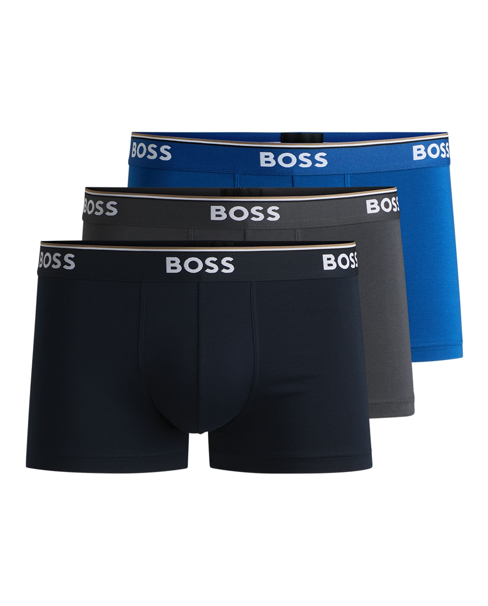 Imagen 1 de Pack de tres Boxer de hombre en algodón elastán - Boss - Multicolor Multicolor