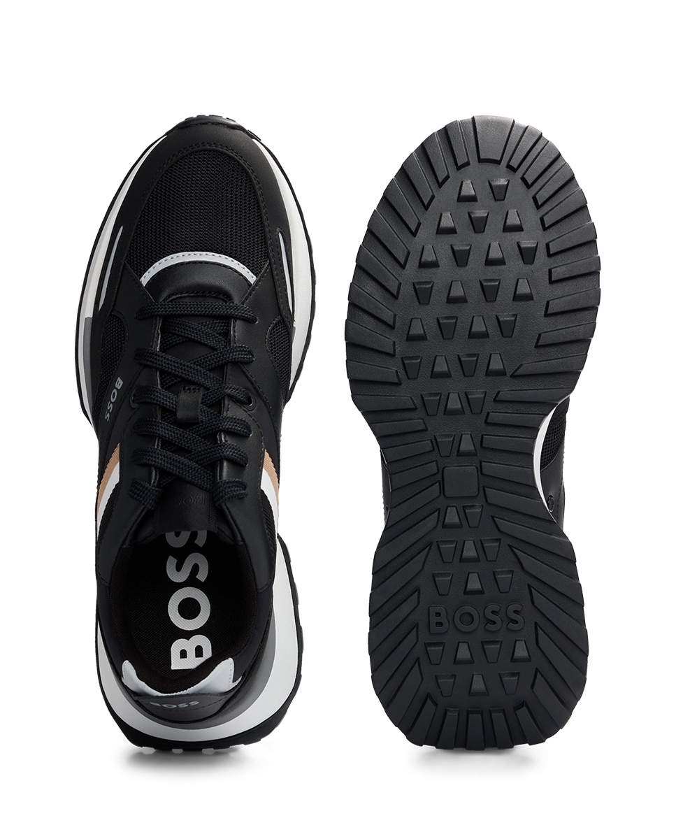 Sapatilhas de Estilo Atlético com Sola de Borracha e EVA Preto-6