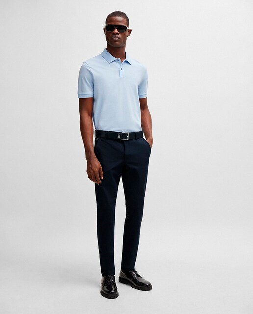 Imagem 0 de Calças Slim Fit de Algodão Elástico