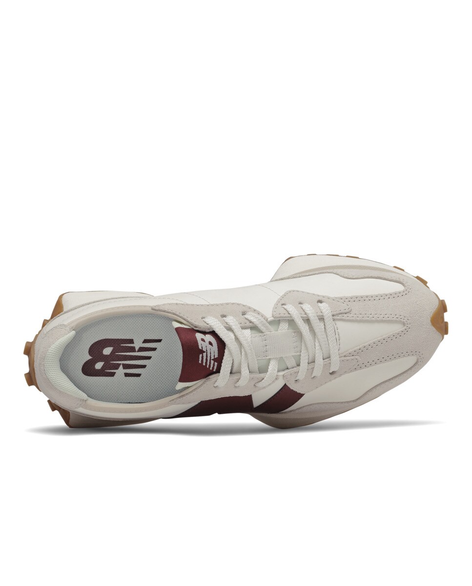 Sapatilhas casual 327 Branco / Bordeaux-3