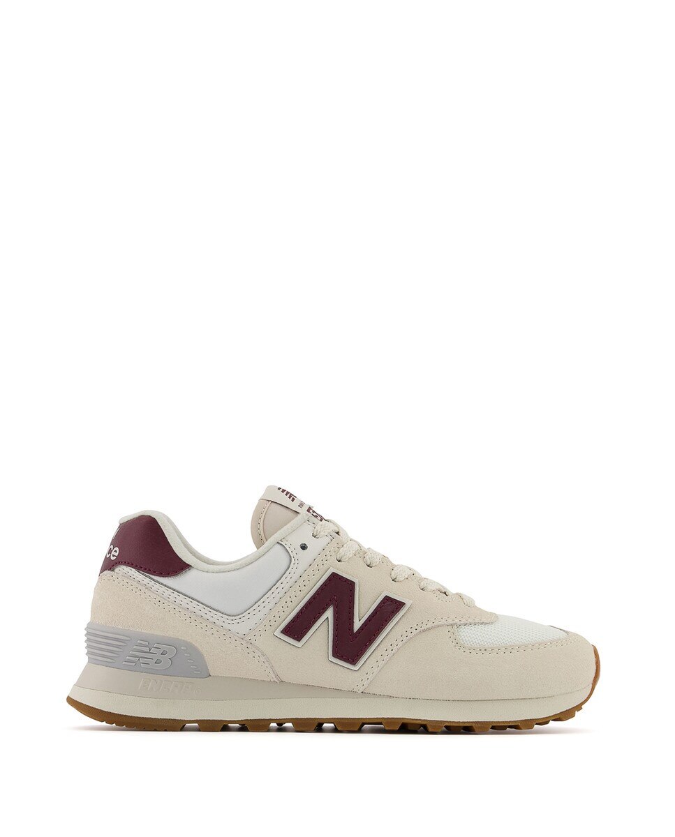 Zapatillas casual de mujer 574 v2 Archive Colors New Balance - Beige / Granate Beige / Granate-1