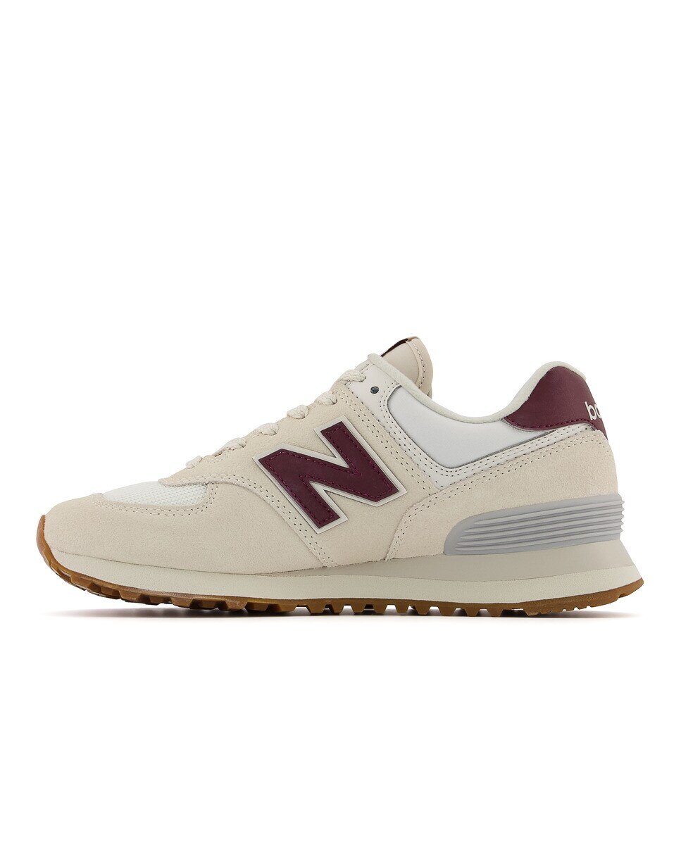 Zapatillas casual de mujer 574 v2 Archive Colors New Balance - Beige / Granate Beige / Granate-4