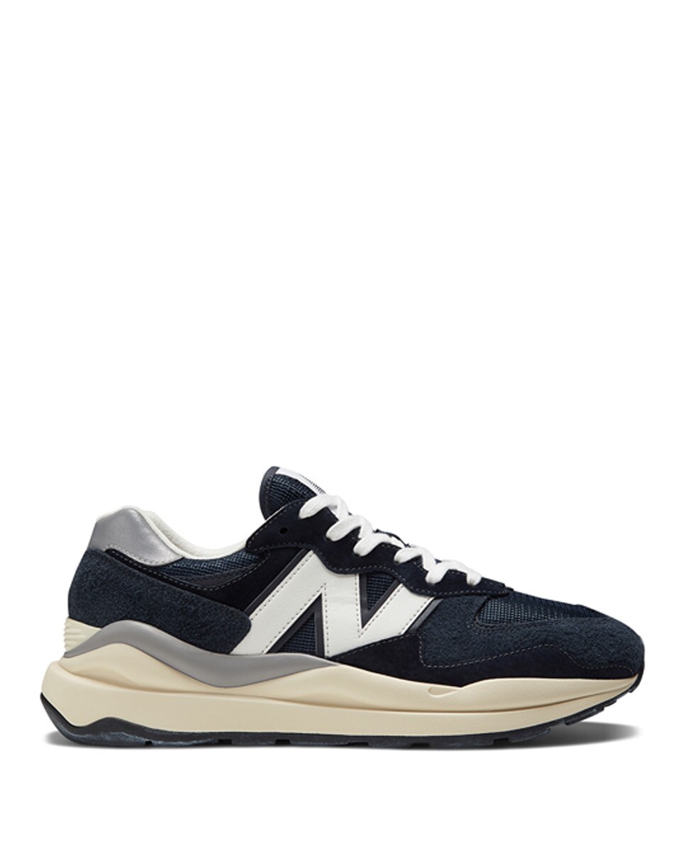 Sapatilhas Casual de Homem 57/40 v1 Vintage Luxe Azul-noite-1