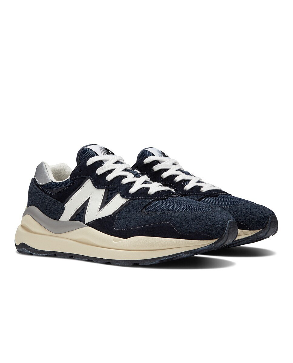 Sapatilhas Casual de Homem 57/40 v1 Vintage Luxe Azul-noite-2