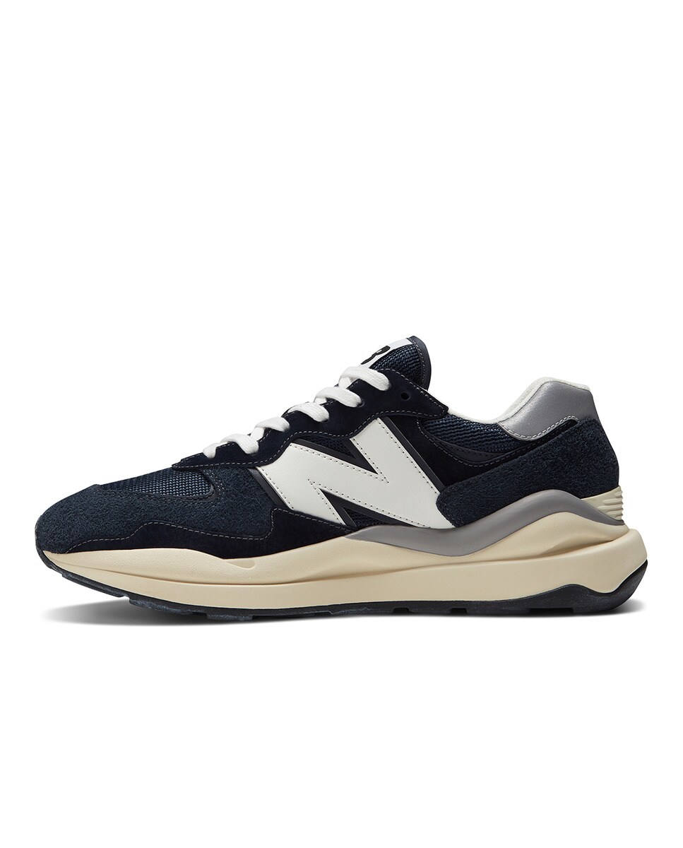 Sapatilhas Casual de Homem 57/40 v1 Vintage Luxe Azul-noite-4
