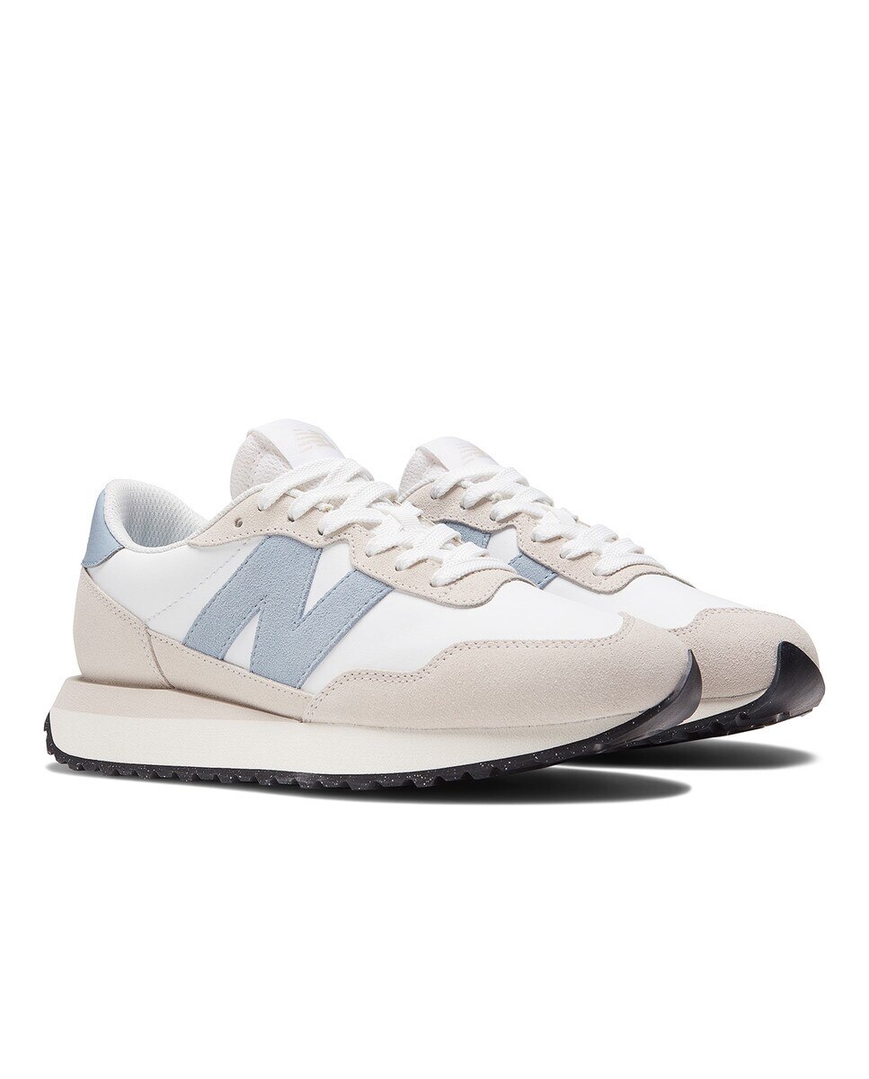 Sapatilhas Casual de Mulher 237 v1 Sports Lux Branco / Azul-2
