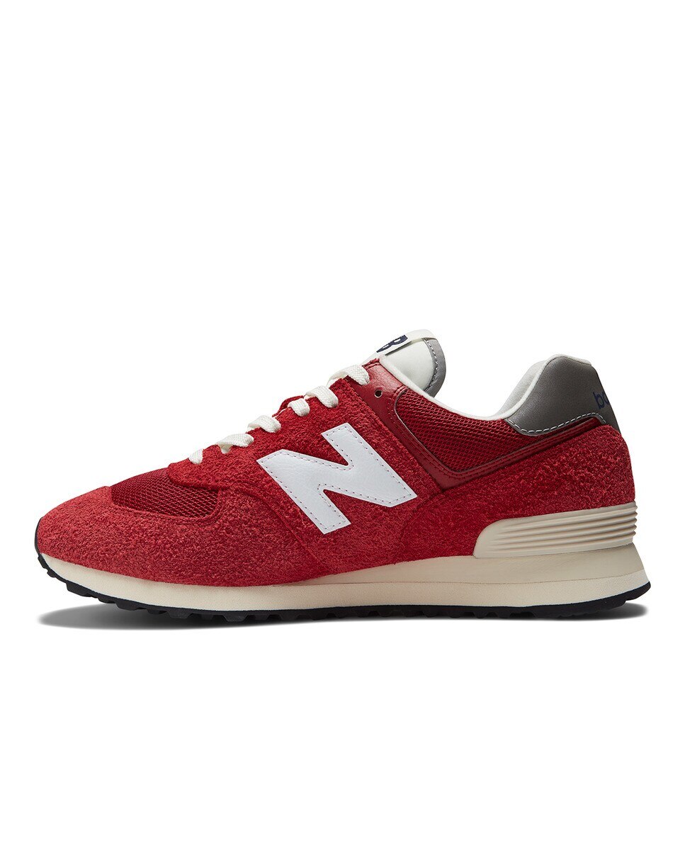Sapatilhas Casual de Homem 574 v2 Premium Originals Vermelho-4