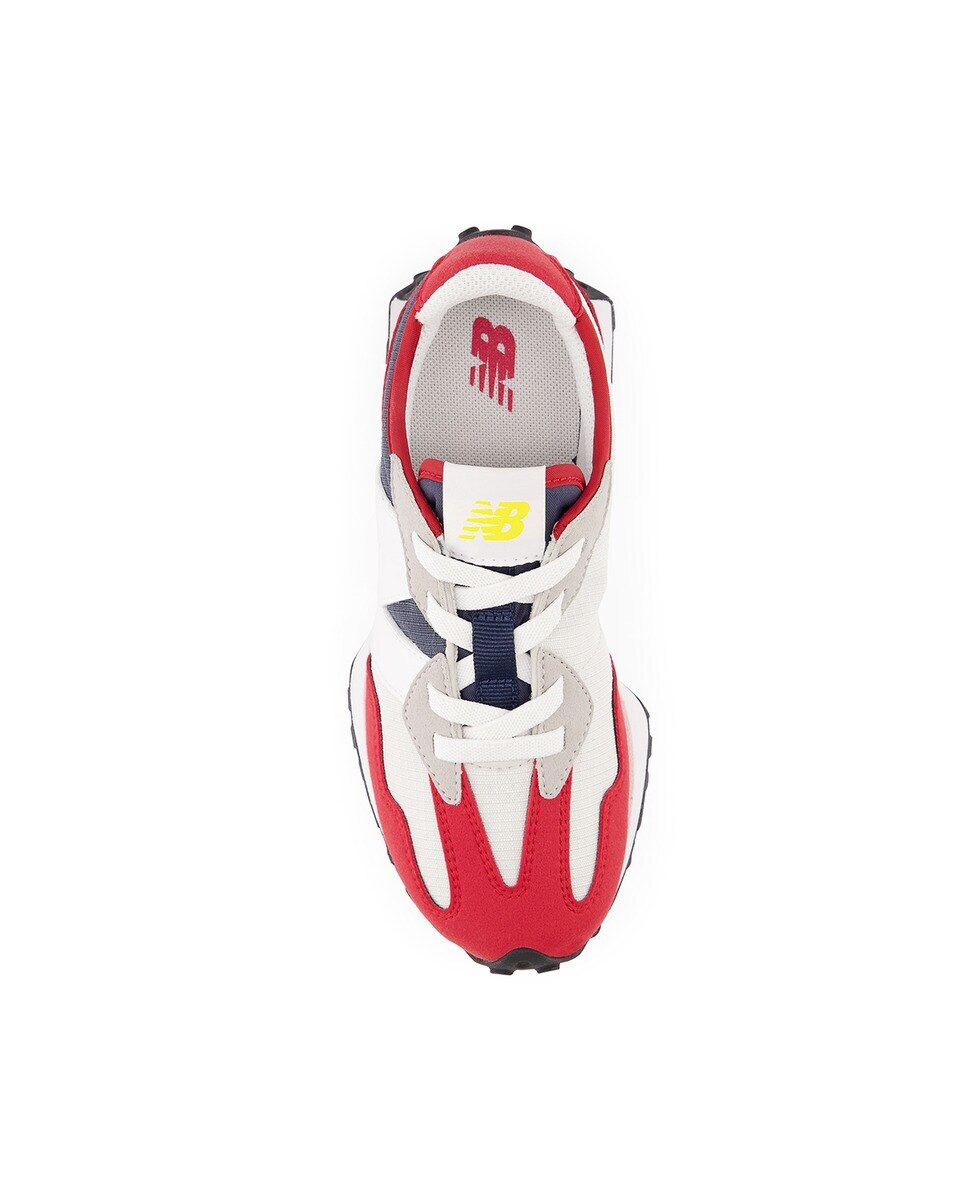Sapatilhas Casual de Criança 327 v1 Sport Lux Bungee Lace Vermelho / Azul-marinho-3