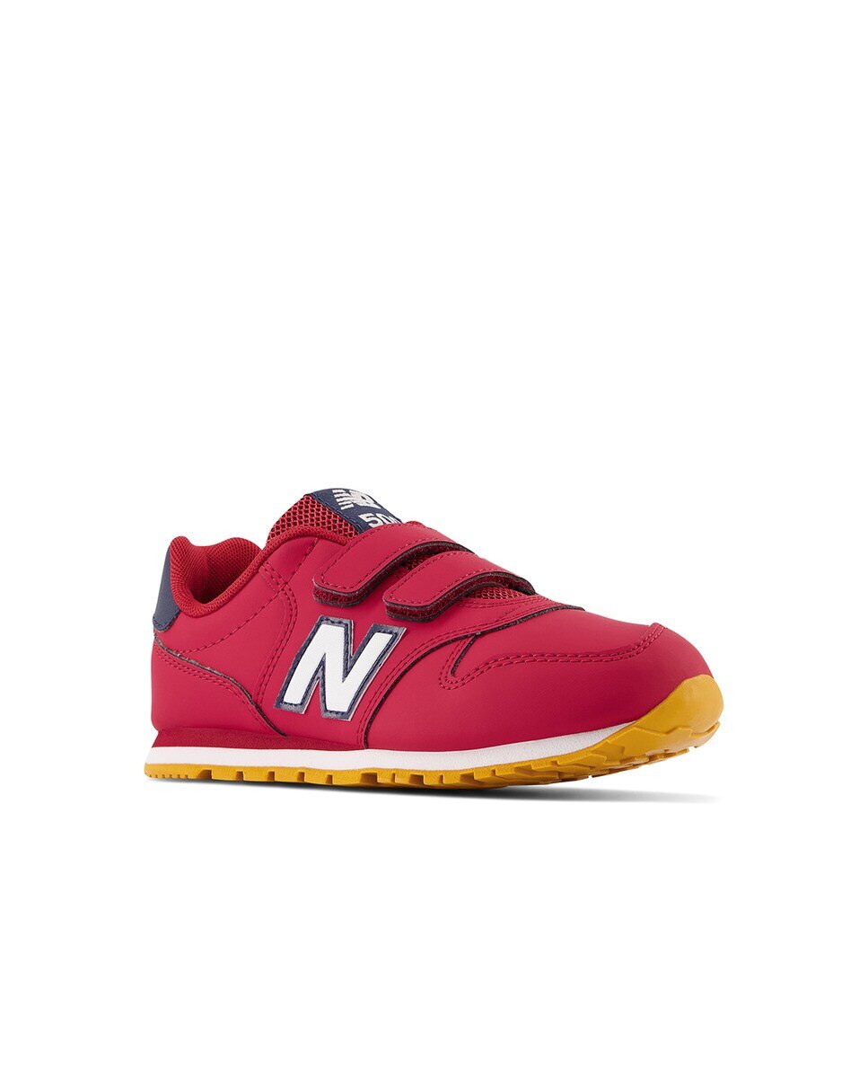 Sapatilhas Casual de Criança 500 Hook & Loop Vermelho-2