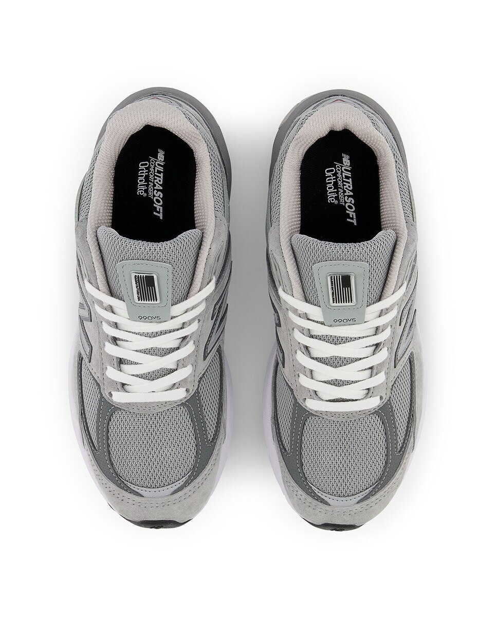 Sapatilhas casual de mulher 990 Made in USA New Balance Cinzento-claro-3