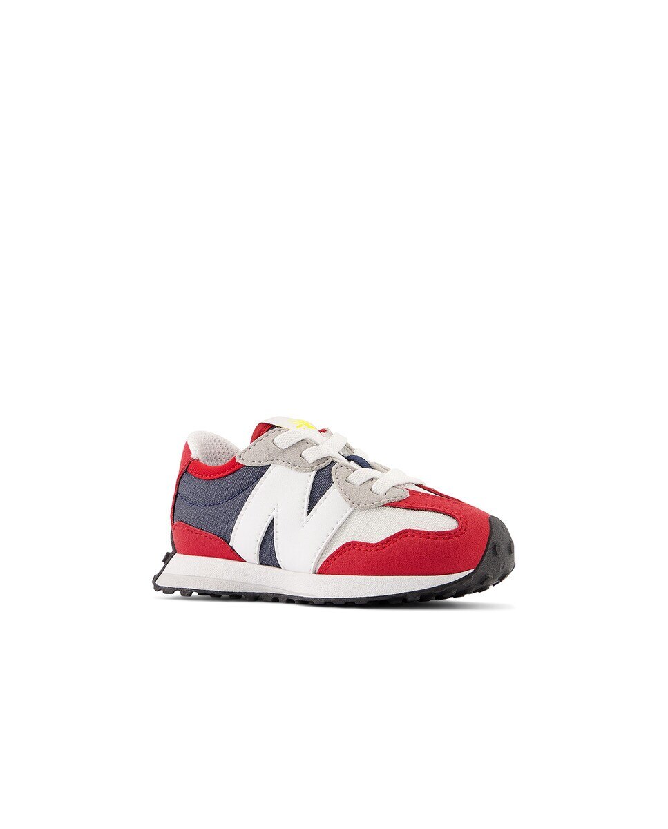 Sapatilhas Casual de Criança 327 v1 Sport Lux Bungee Lace Vermelho / Azul-marinho-2