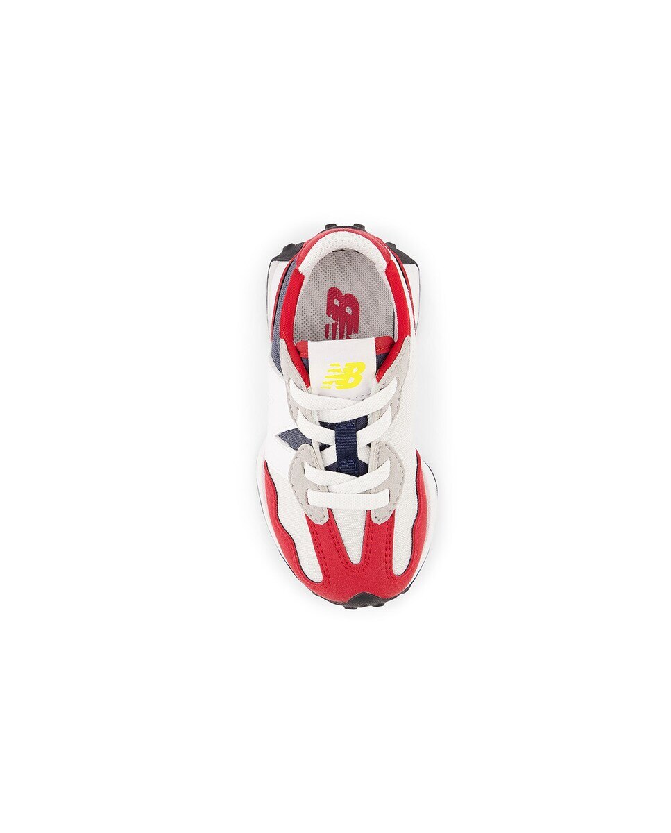 Sapatilhas Casual de Criança 327 v1 Sport Lux Bungee Lace Vermelho / Azul-marinho-3