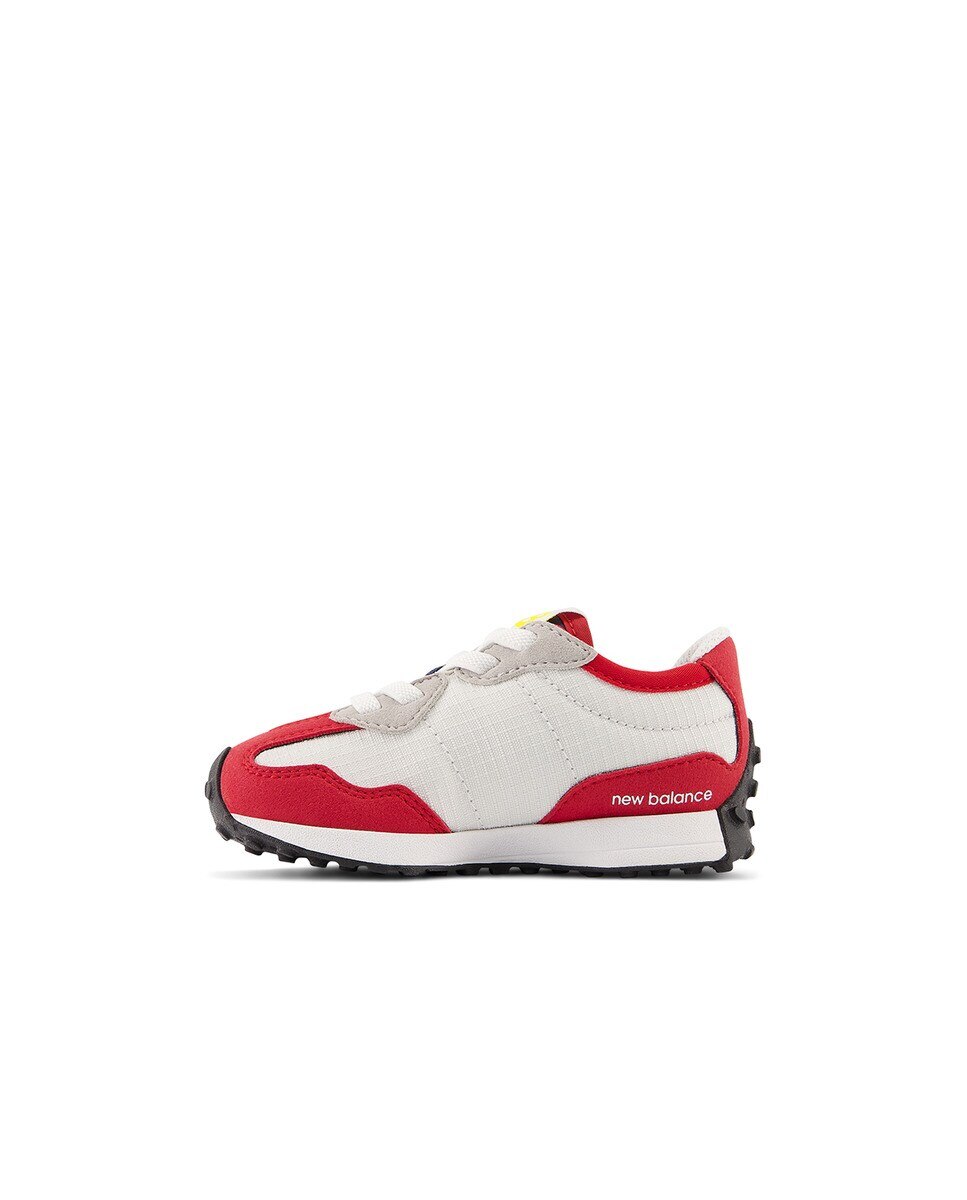 Sapatilhas Casual de Criança 327 v1 Sport Lux Bungee Lace Vermelho / Azul-marinho-4