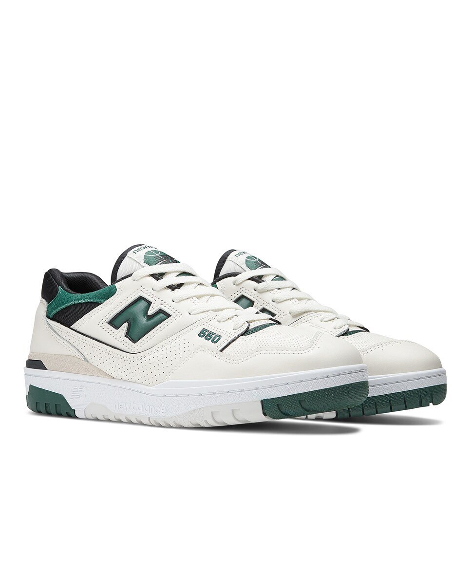 Sapatilhas casual unissexo 550 New Balance Branco / Verde-2
