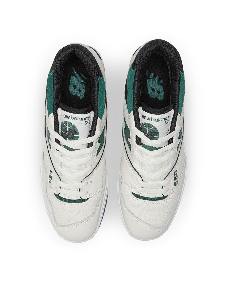 Sapatilhas casual unissexo 550 New Balance Branco / Verde-3
