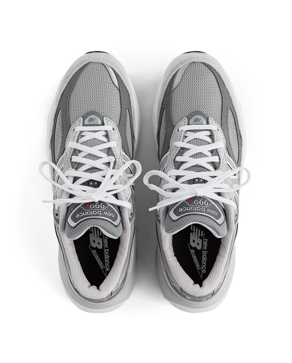 Sapatilhas Casual de mulher Made in USA 990 v6 Cinzento-3