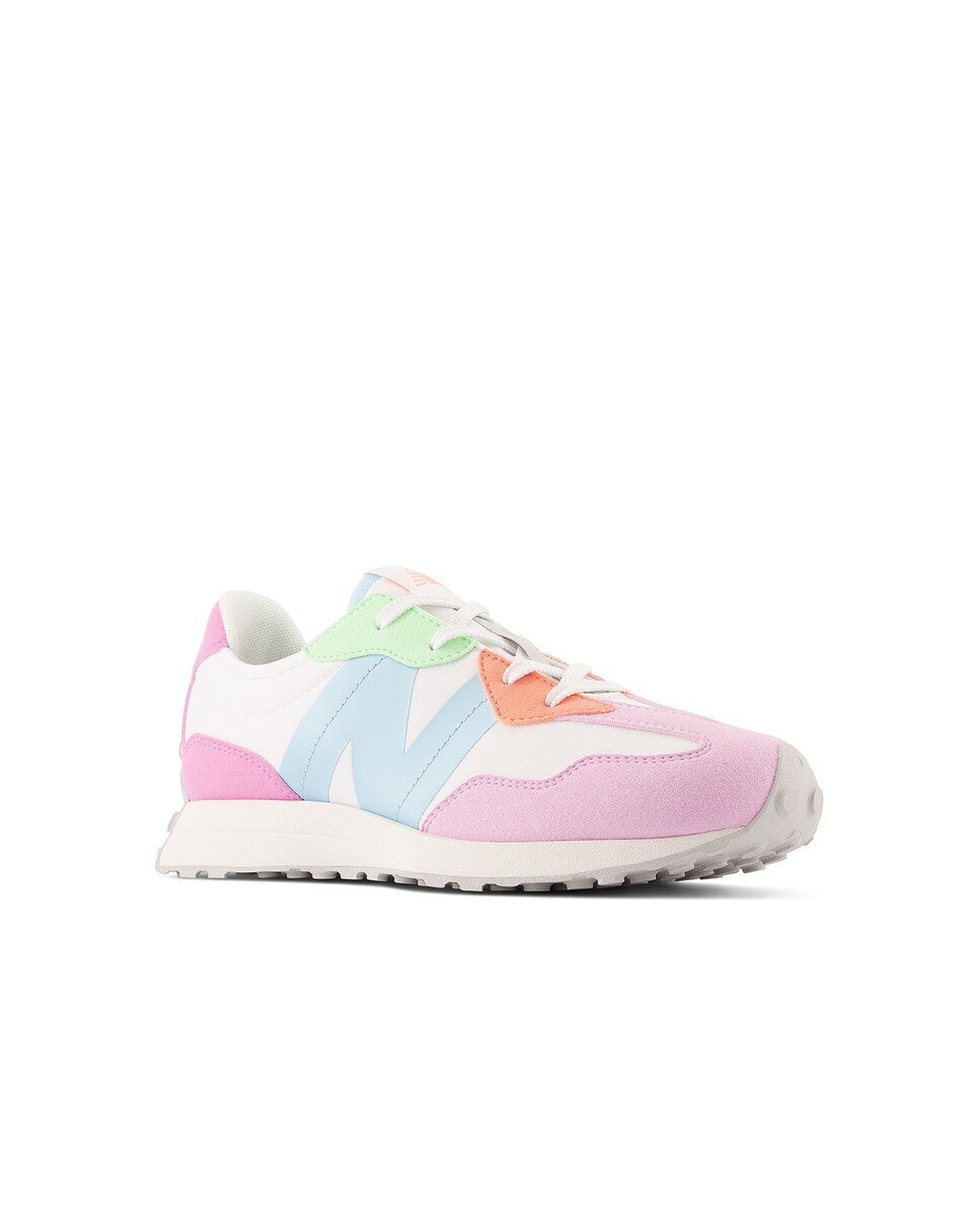 Sapatilhas casual de criança 327 Branco / Rosa-2