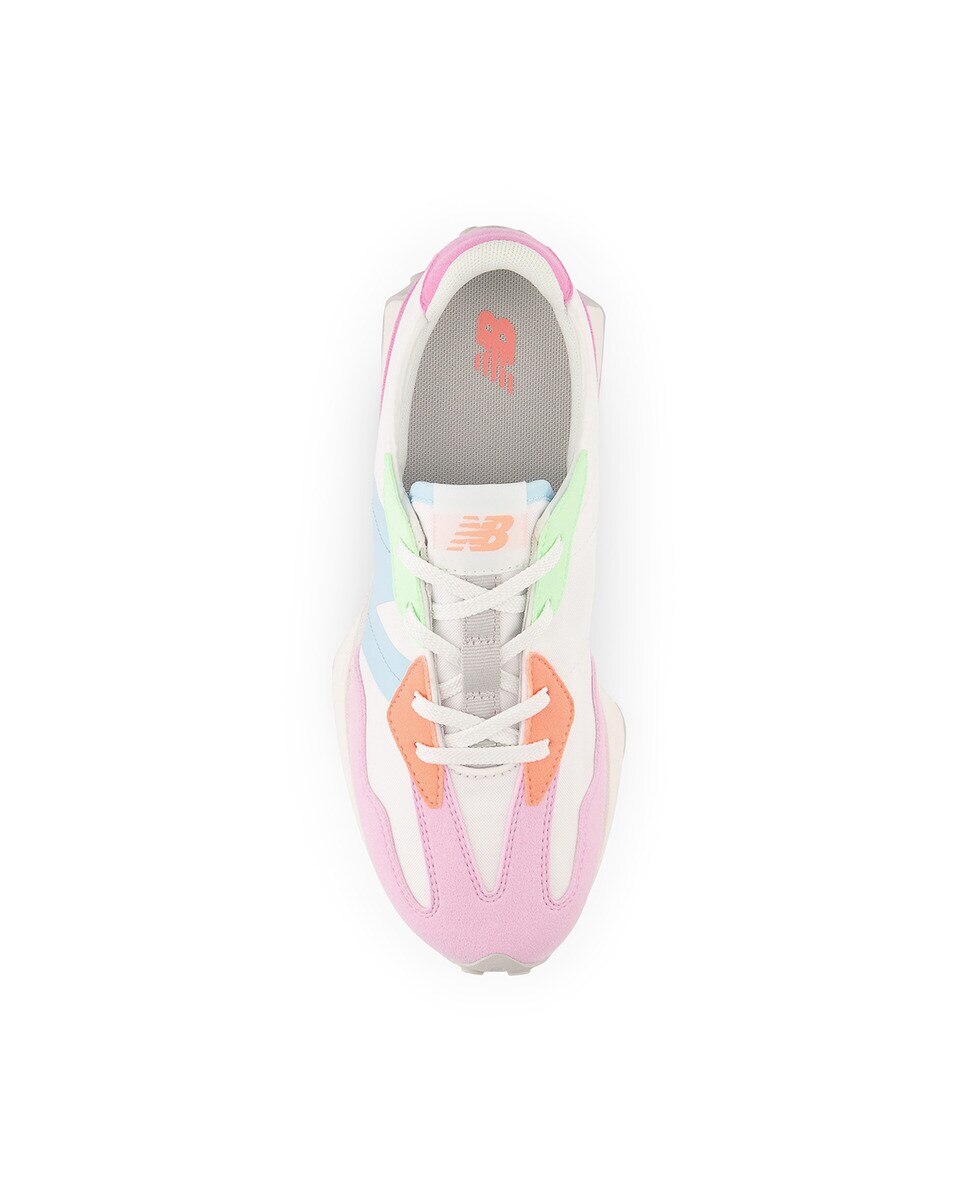 Sapatilhas casual de criança 327 Branco / Rosa-3