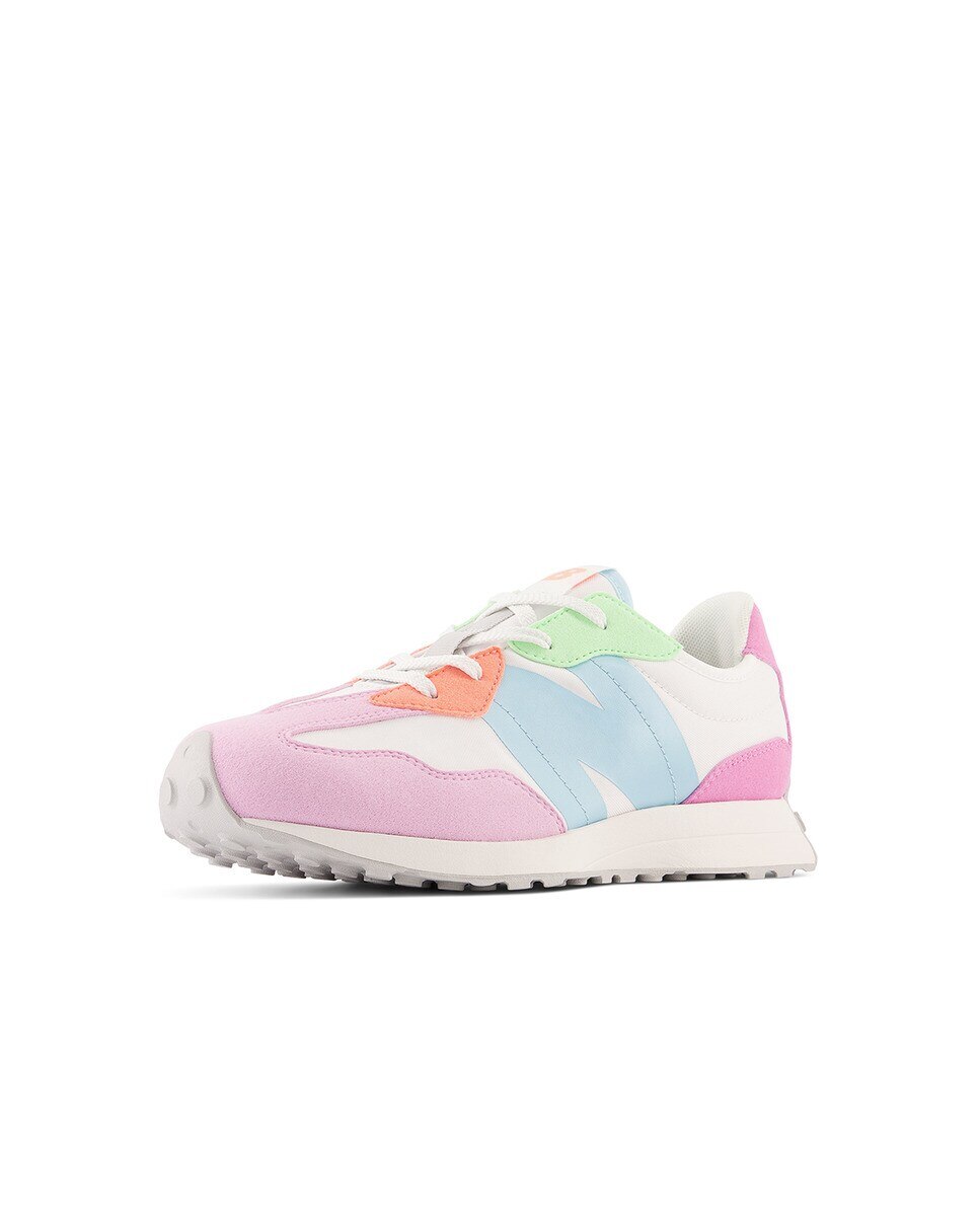 Sapatilhas casual de criança 327 Branco / Rosa-6