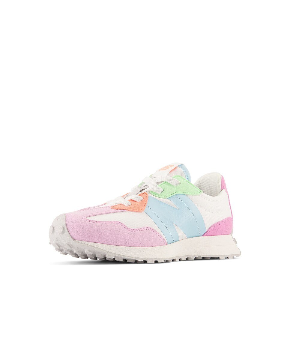 Sapatilhas Casual de Criança 327 Bungee Lace Branco / Rosa-5