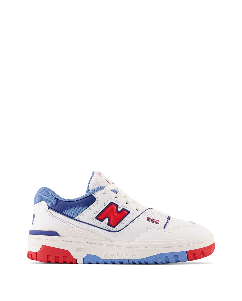 Sapatilhas Casual de Criança Retro Basket 550 New Balance Branco / Vermelho-1